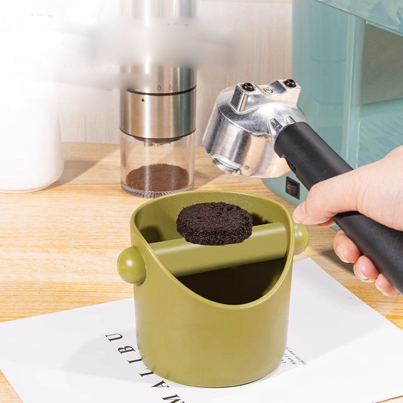Coffee Knock Box - กล่องเคาะกากกาแฟ ถังเก็บผงกาแฟสำหรับใช้ในบ้าน เครื่องชงกาแฟกึ่งอัตโนมัติ กล่องเก็บผงกาแฟ อุปกรณ์เก็บกากกาแฟ รุ่น
