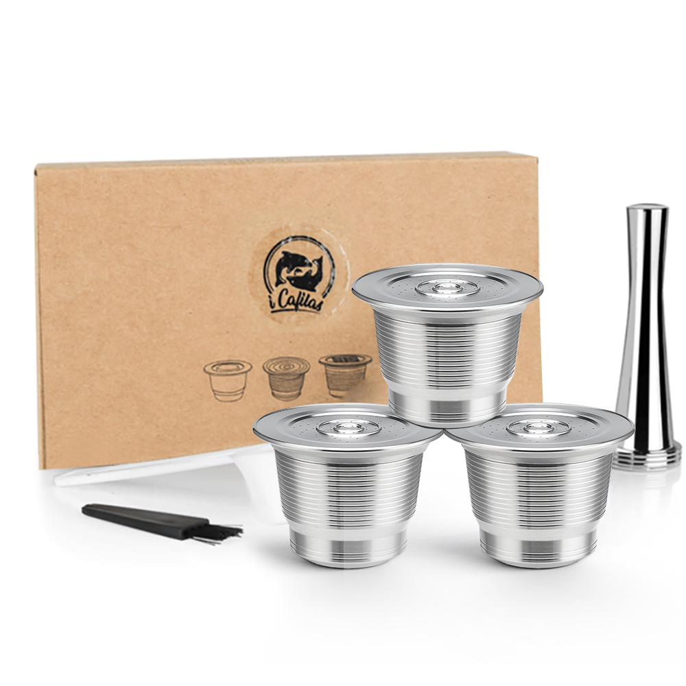 Coffee Equipment Wholesale - Nespresso แคปซูลกาแฟแบบใช้ซ้ําได้สแตนเลสตัวกรองแบบรีฟิลถ้วยกาแฟเอสเปรสโซเหมาะสําหรับเครื่องชงกาแฟ Inissia และ Pixie