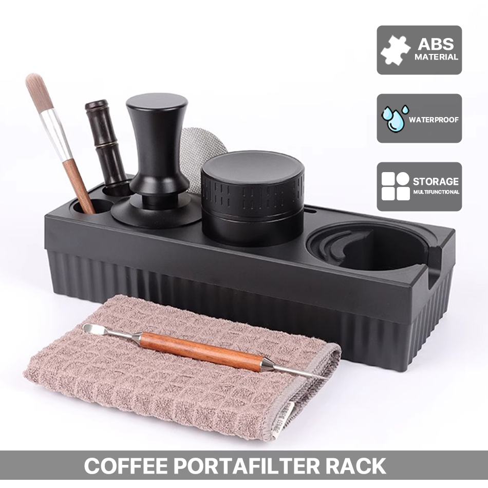 Coffee Knock Box - ที่ใส่กาแฟแบบพกพาขนาด51/53/58มม. เอบีเอสเปรสโซแทมเปอร์แบบตั้งกล่องใส่กาแฟอุปกรณ์เสริม