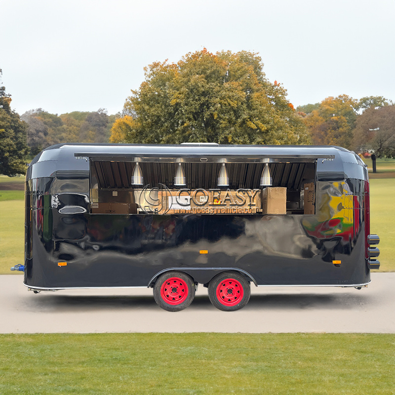 Mobile Coffee Van Equipment - รถบรรทุกอาหารกาแฟ รถเข็นสุนัขร้อน รถบรรทุกอาหารเคลื่อนที่สําหรับขาย Street Electric Snack