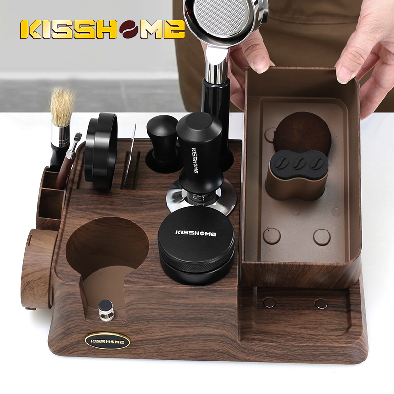 KISSHOME Espresso Tamper Stati - Coffee Knock Box บทวิจารณ์และราคา