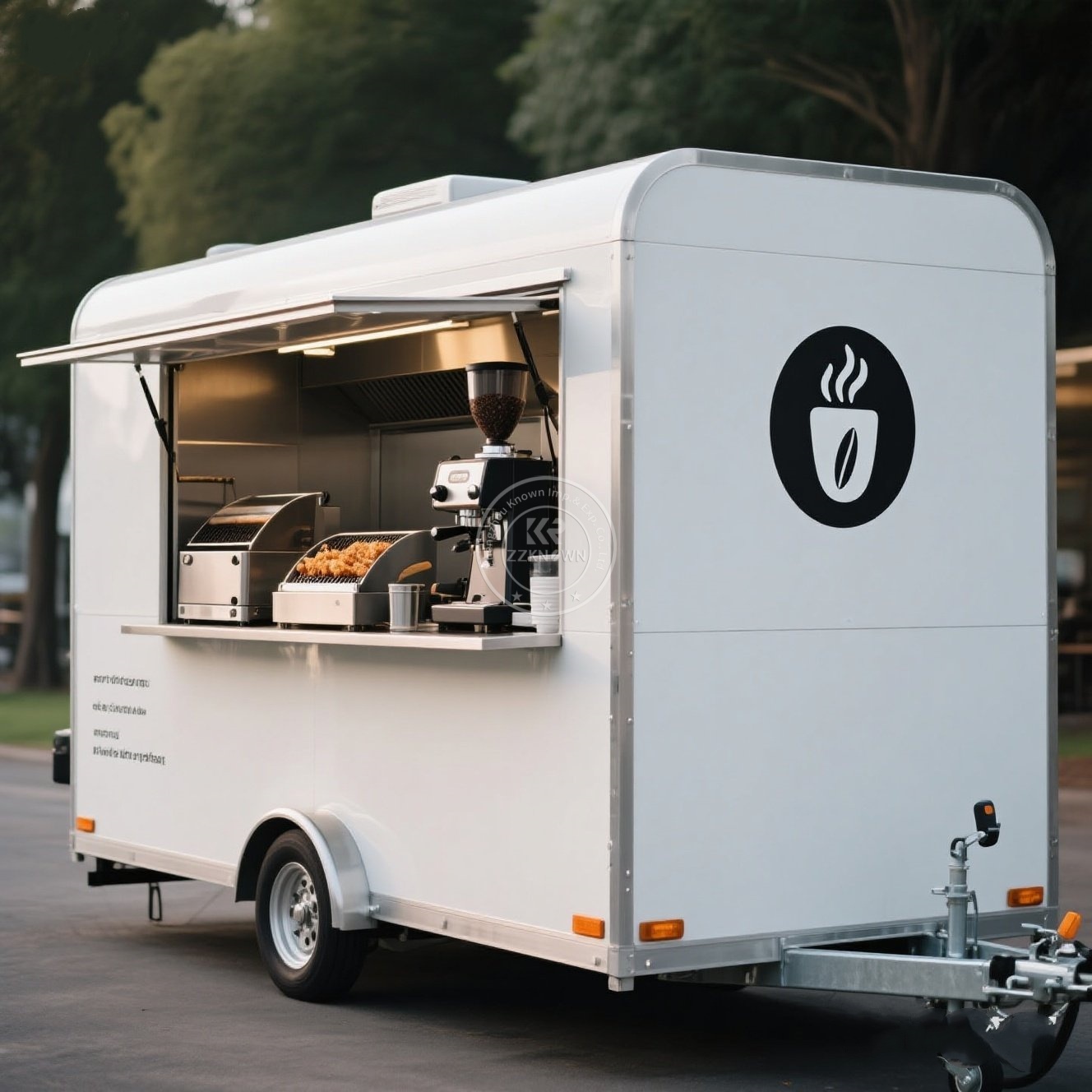 รถขายอาหารเคลื่อนที่แบบกำหนดเอ - Mobile Coffee Van Equipment บทวิจารณ์และราคา