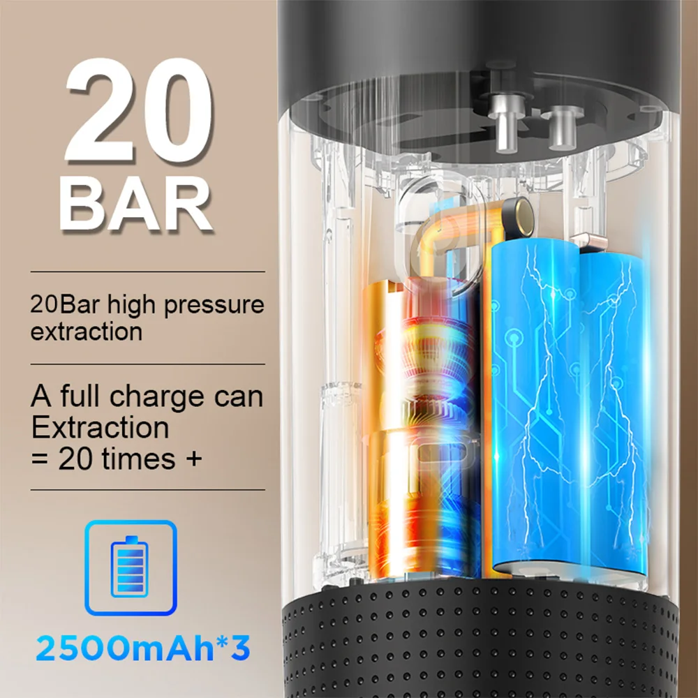 ไร้สายไฟฟ้าแบบพกพาเครื่องชงกาแ - Coffee Equipment Wholesale บทวิจารณ์และราคา