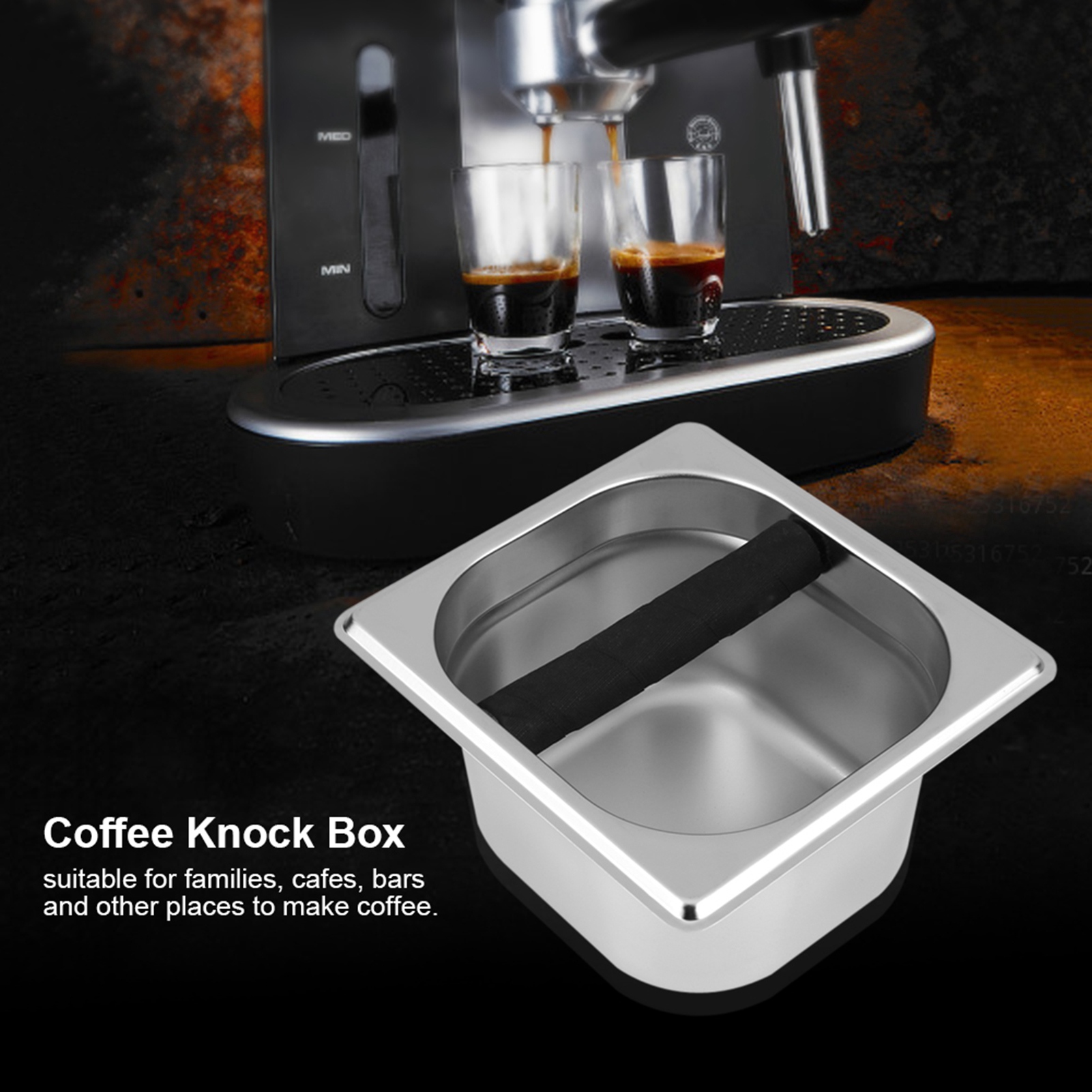 กล่องทิ้งกากกาแฟสแตนเลสเกรดอาห - Coffee Knock Box บทวิจารณ์และราคา